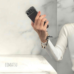 キラキラcharmmyりぼん ハンドストラップ 落下防止スマホストラップ 手首 リストストラップ 10枚目の画像