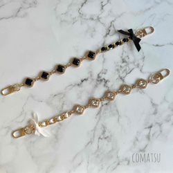 キラキラcharmmyりぼん ハンドストラップ 落下防止スマホストラップ 手首 リストストラップ 4枚目の画像