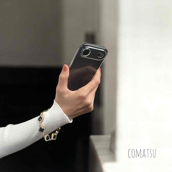 ≪全機種対応≫キラキラcharmmyりぼん ハンドストラップ付きスマホケース 落下防止スマホストラップ付きスマホカバー 13枚目の画像