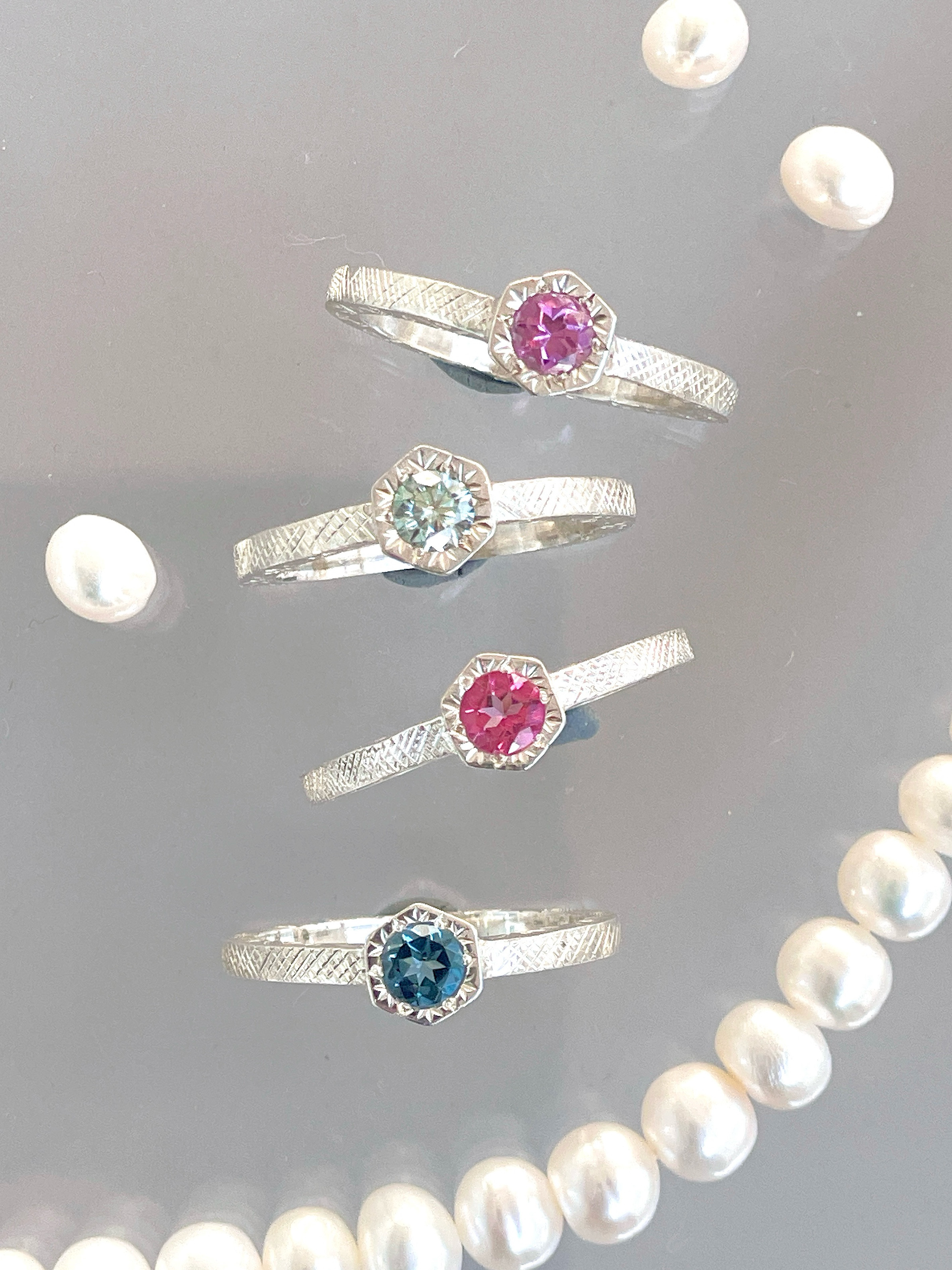 【選べる天然石】Bouquet ring