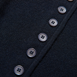 快適さとスタイルを両立　上質なウール100%のニットベスト　ウール100％　ネイビー　251101-2 6枚目の画像