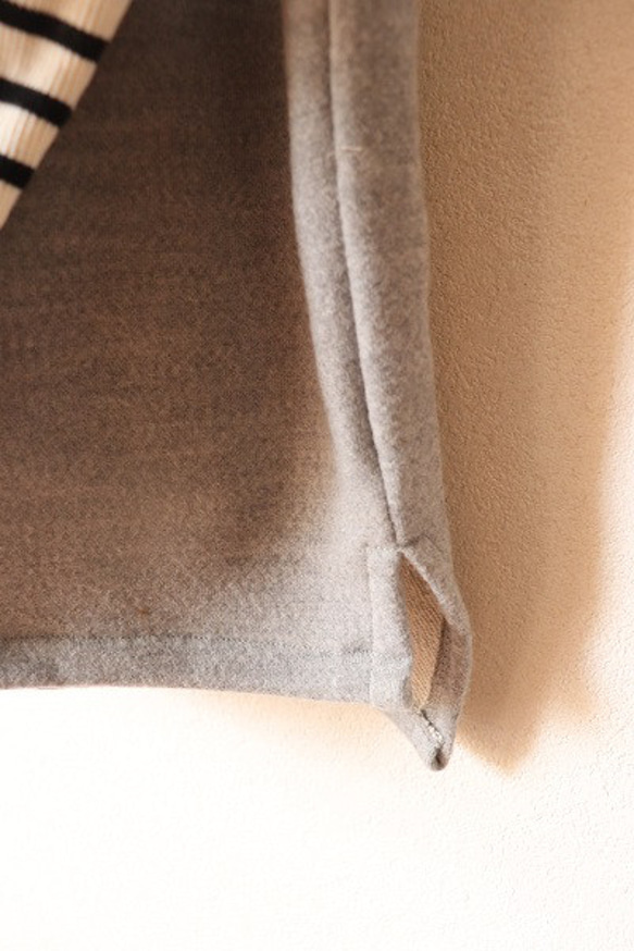 ボトルネックベスト（グレー起毛ニット） 5枚目の画像