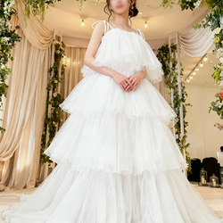 実例写真！ヴィンテージウェディングドレス ハイネック 贅沢な