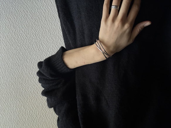 Arch Cuff ーアーチカフー　サージカルステンレス　ブレスレット　バングル　アレルギーFree 2枚目の画像