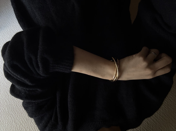 Arch Cuff ーアーチカフー　サージカルステンレス　ブレスレット　バングル　アレルギーFree 5枚目の画像