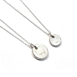 太陽と月 シルバー ペアネックレス PE-166 5枚目の画像