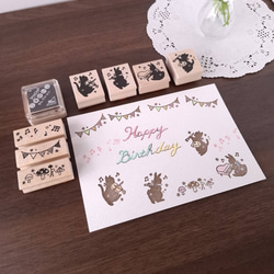 いろいろキノコ　はんこ　ラバースタンプ　秋　森　自然 4枚目の画像