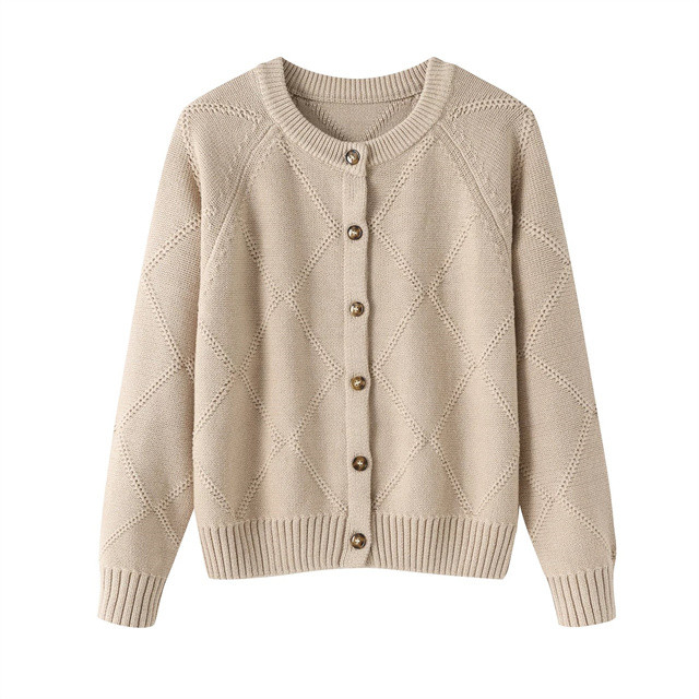 【秋冬の支度】 レディース カーディガン 前開き 綿100％