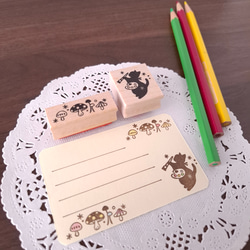 お絵描き猫　はんこ　ラバースタンプ　　芸術　絵画　 2枚目の画像