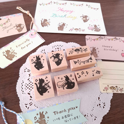 お絵描き猫　はんこ　ラバースタンプ　　芸術　絵画　 9枚目の画像