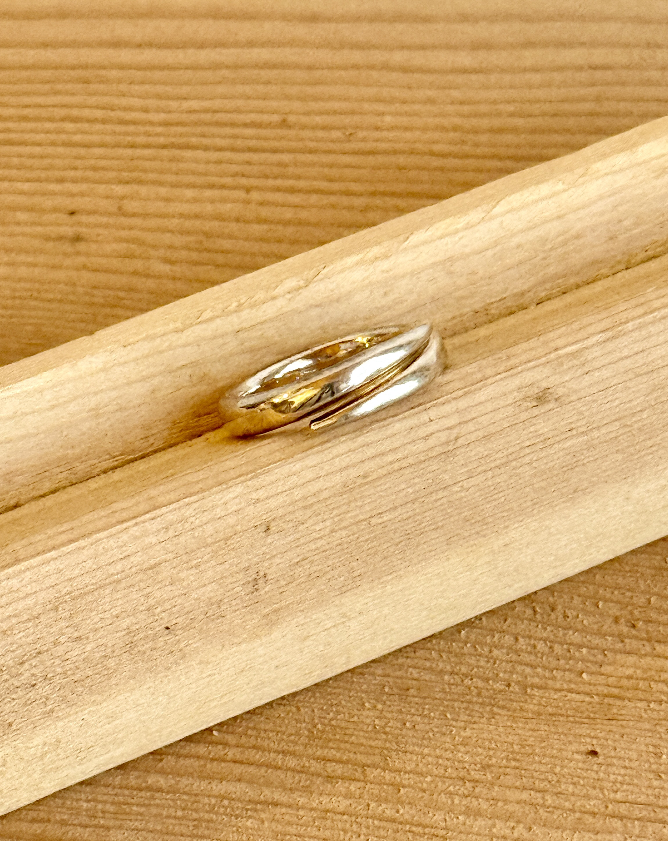 純銀シンプルロープリング