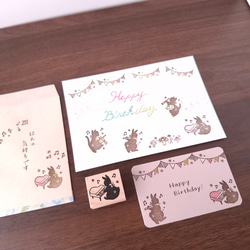 ピアノを弾くうさぎ　はんこ　ラバースタンプ　音楽　楽器　音符 3枚目の画像