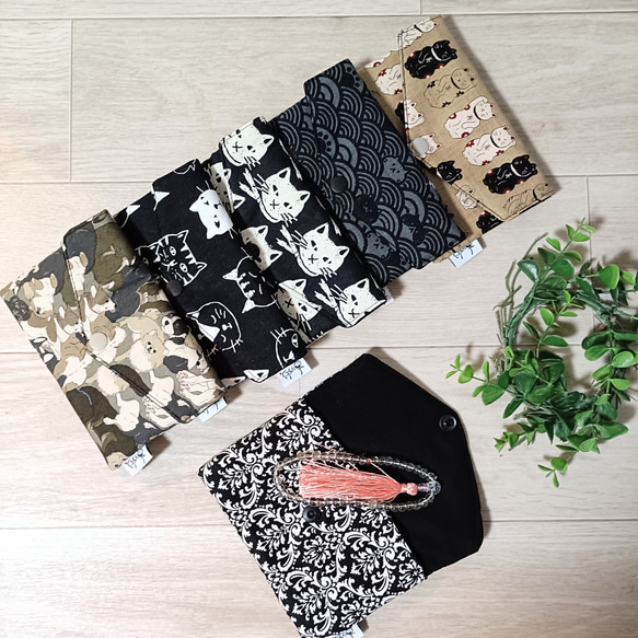 お念珠ケース　数珠　数珠入れ　パスポートケース 手帳ケース　マルチケース　成人祝い　引き出物 1枚目の画像