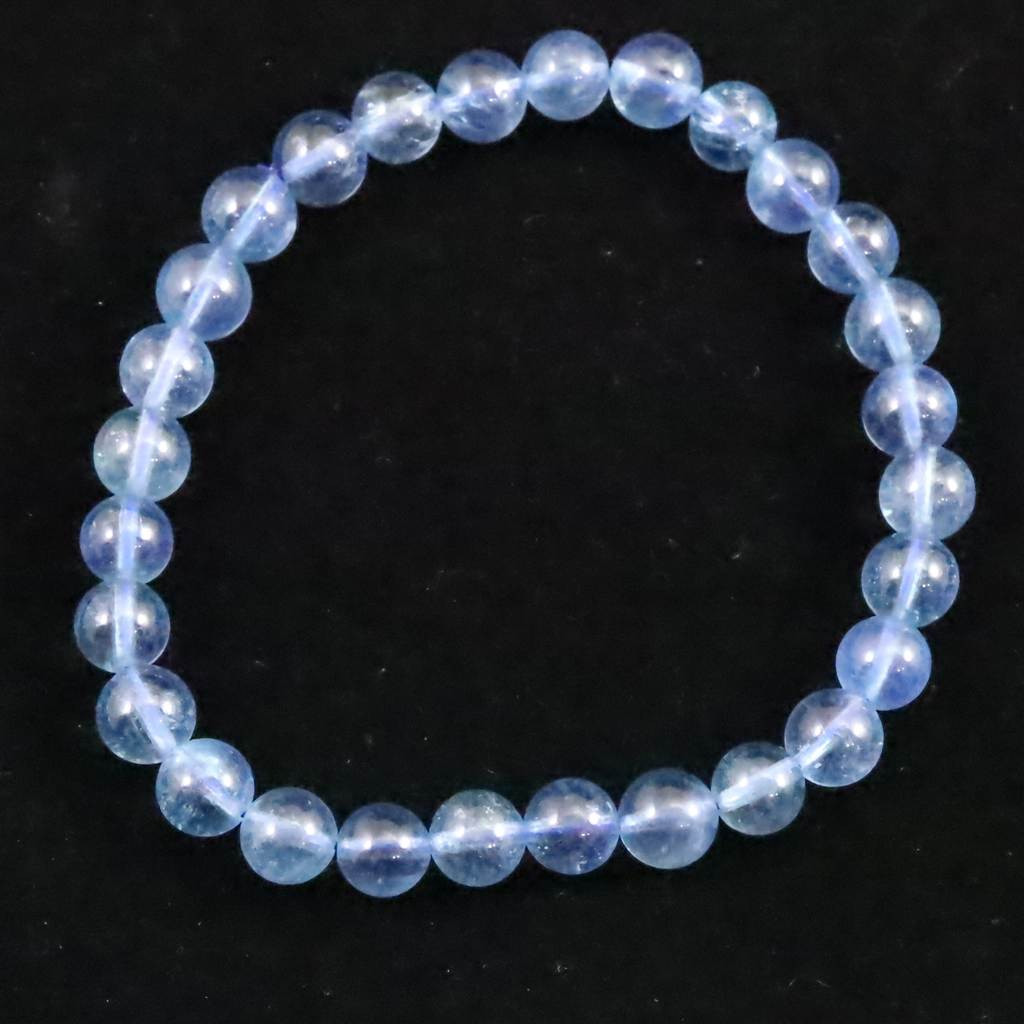 ブラジル産 サンタマリア アクアマリン 6.5mmブレスレット 11.7g #34572 14,664円
