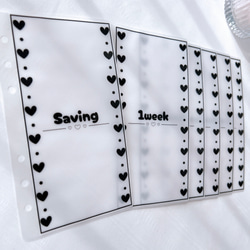 バインダー貯金 Saving リフィル A6サイズ 5枚 christmas 限定 可愛い