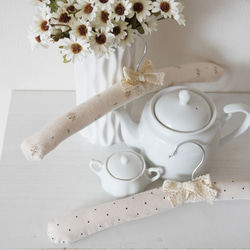 interior hanger  ハンガー  布ハンガー　アンティークハンガー　ファブリックハンガー　ハーフバースデー　 1枚目の画像