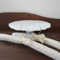 interior hanger  ハンガー  布ハンガー　アンティークハンガー　ファブリックハンガー　ハーフバースデー　 4枚目の画像