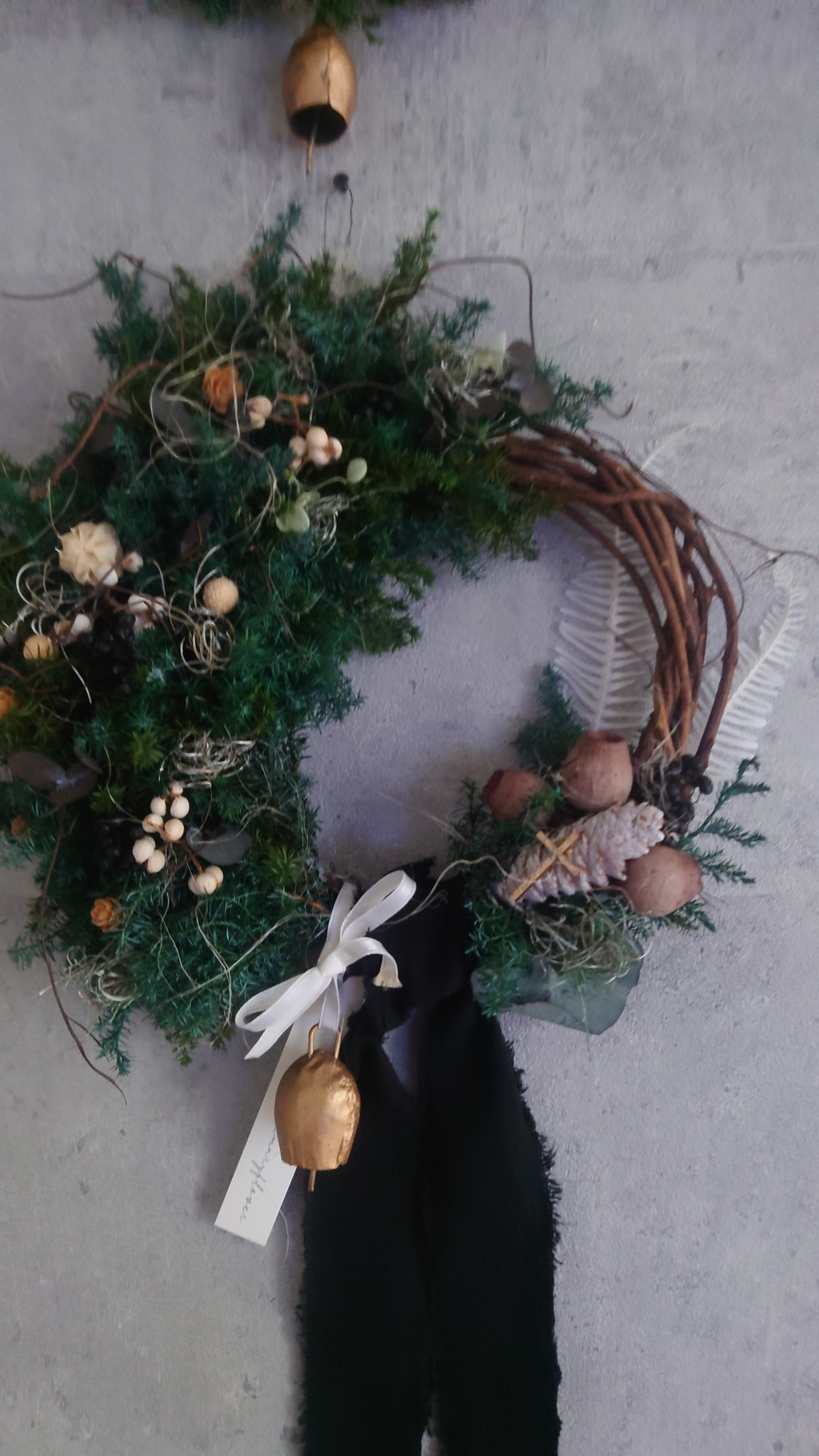 クリスマスリース　冬の間飾れるリース②Christmasリース