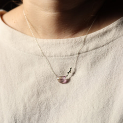 925銀質紫黃晶貓咪項鍊，附磁性扣 第5張的照片