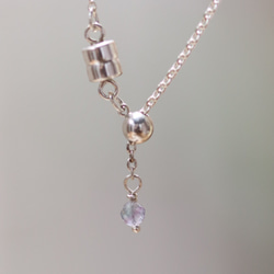 925銀質紫黃晶貓咪項鍊，附磁性扣 第6張的照片