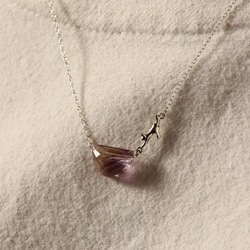 925銀質紫黃晶貓咪項鍊，附磁性扣 第9張的照片