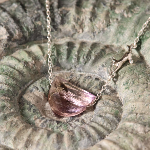 925銀質紫黃晶貓咪項鍊，附磁性扣 第7張的照片