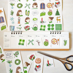 マスキングシート　季節のモチーフ　12月 4枚目の画像