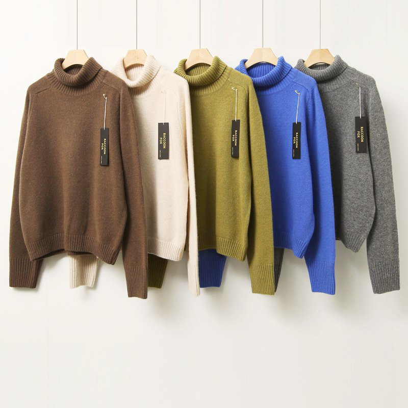 ラクーンフォック ハイネックニット 秋冬 新作/T132H005