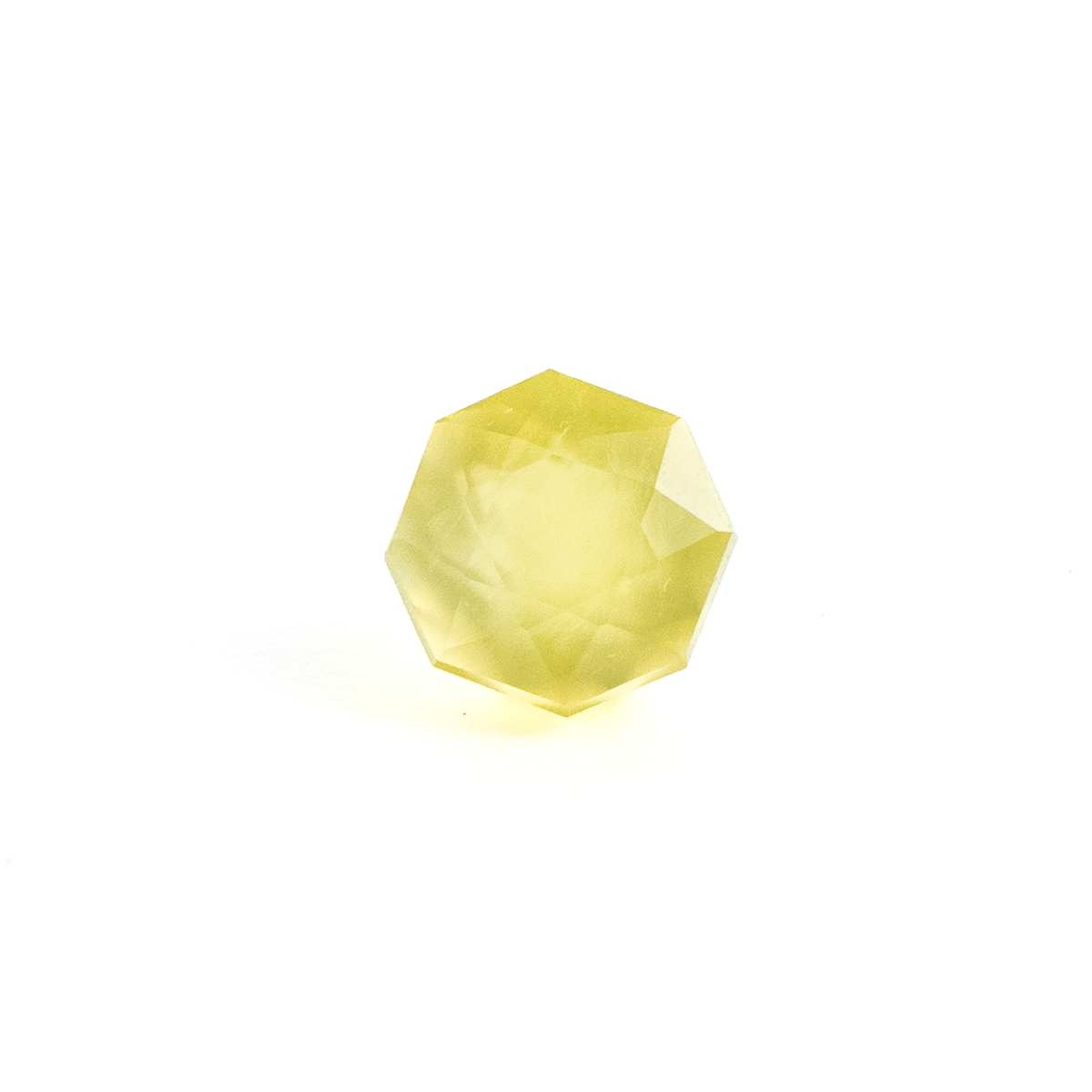 【柔らかいネオンイエローの輝き】プレーナイト 1.3ct