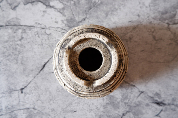 4号白砂岩墨流し裂紋鉢324　塊根植物　多肉植物　アガベ　盆栽　植木鉢　作家鉢　鉢皿　沖縄 7枚目の画像