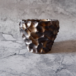 3号金黒重掛け鉢325　塊根植物　多肉植物　アガベ　盆栽　植木鉢　作家鉢　鉢皿　沖縄 3枚目の画像