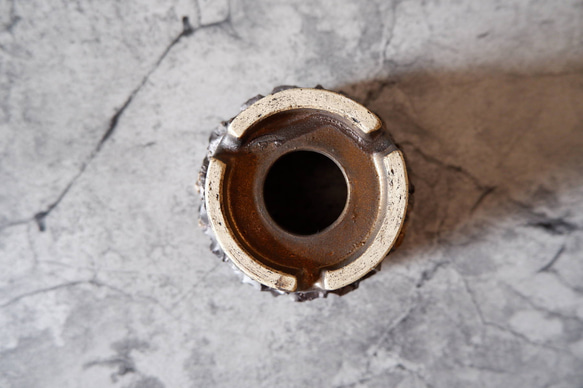 3号金黒重掛け鉢325　塊根植物　多肉植物　アガベ　盆栽　植木鉢　作家鉢　鉢皿　沖縄 7枚目の画像