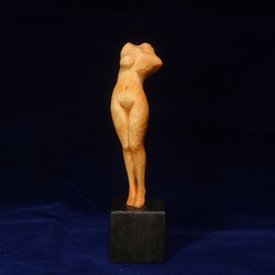 売却済 木彫刻 『 深層 』 女性像 芸術作品 立体・オブジェ 佐藤史隆