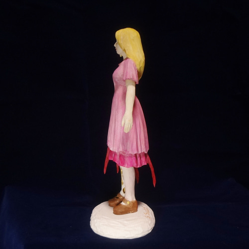 木彫刻 アート 『 人形 』 オブジェ オリジナル ハンドメイド 裸婦