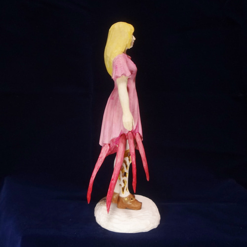 木彫刻 アート 『 人形 』 オブジェ オリジナル ハンドメイド 裸婦