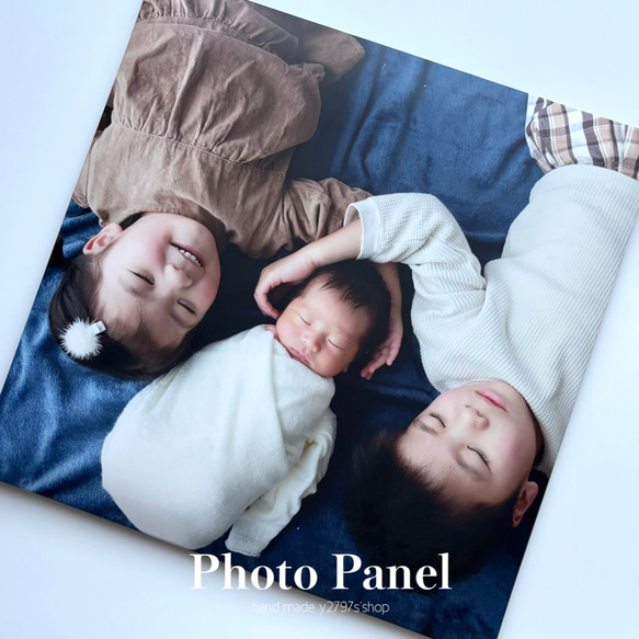 壁掛け&卓上｜壁と一体化⸝⋆フォトパネル｜赤ちゃん・家族・七五三・ウェディング｜文字入れOK｜ギフト｜写真｜10サイズ 5枚目の画像
