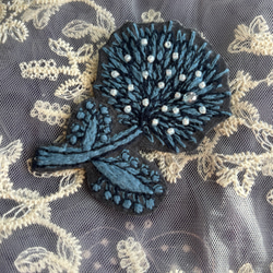 レア＊wolf＆flower、オオカミさんブローチ〇ミナペルホネン ブローチ