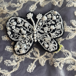 レア＊wolf＆flower、オオカミさんブローチ〇ミナペルホネン ブローチ