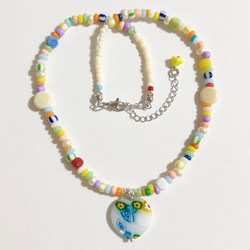 no.192／a'moureve ビーズネックレス ハンドメイド ネックレス