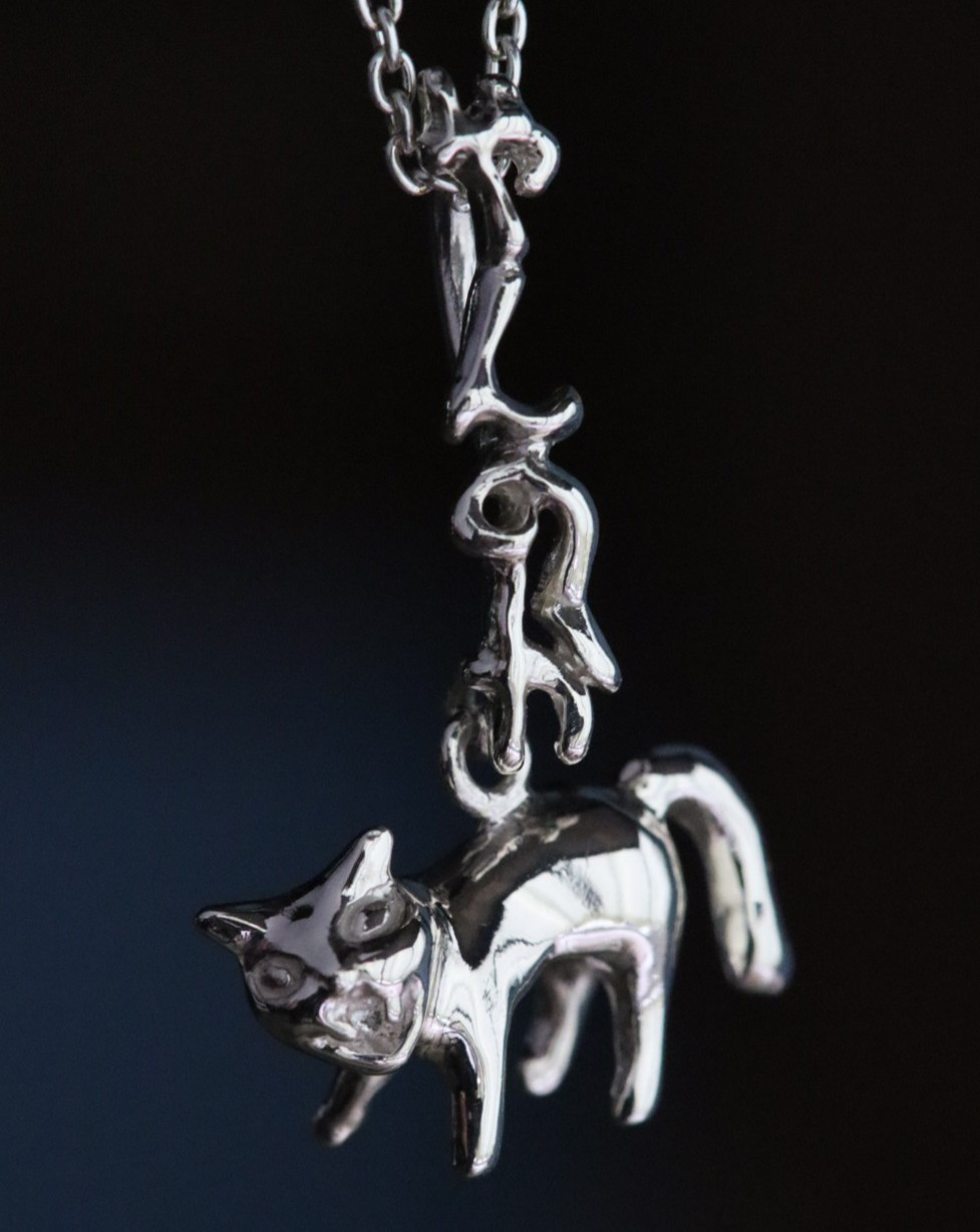 やんのか猫 ネックレス silver925