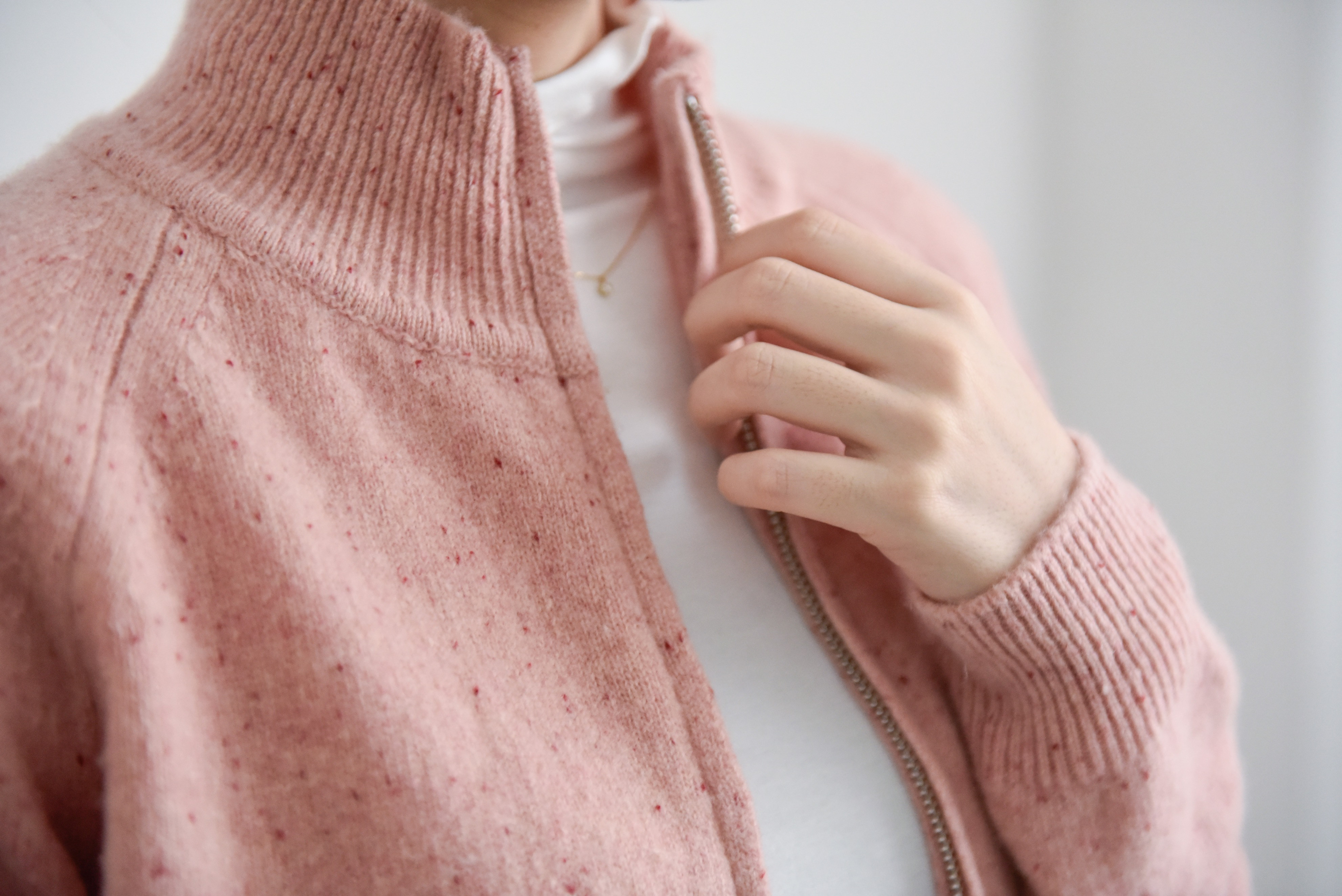 【中厚ウール100%★6色展開】ニートジャケット│カーディガン│スタンドカラー│シンプル│通勤・通学│旅行│C-84