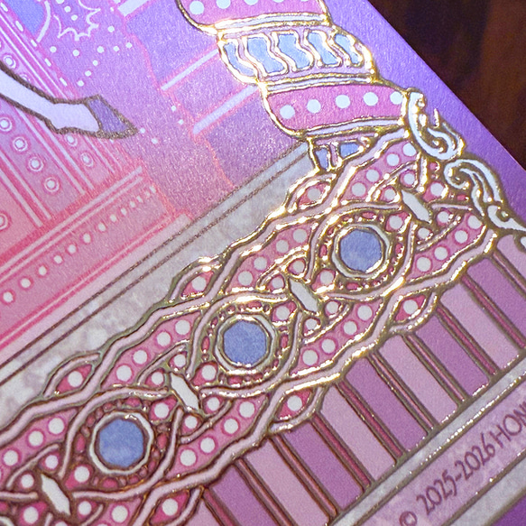 【箔押し】『Elegant Carousel』ポストカード【メリーゴーランド】【年賀状】 3枚目の画像