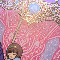 【箔押し】『Elegant Carousel』ポストカード【メリーゴーランド】【年賀状】 2枚目の画像