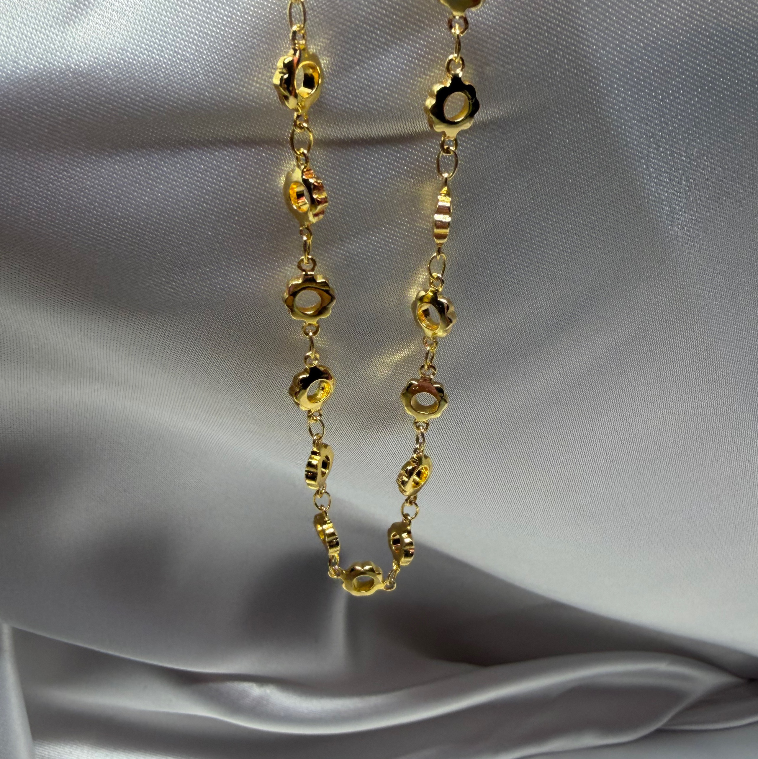 14kgf flower necklace