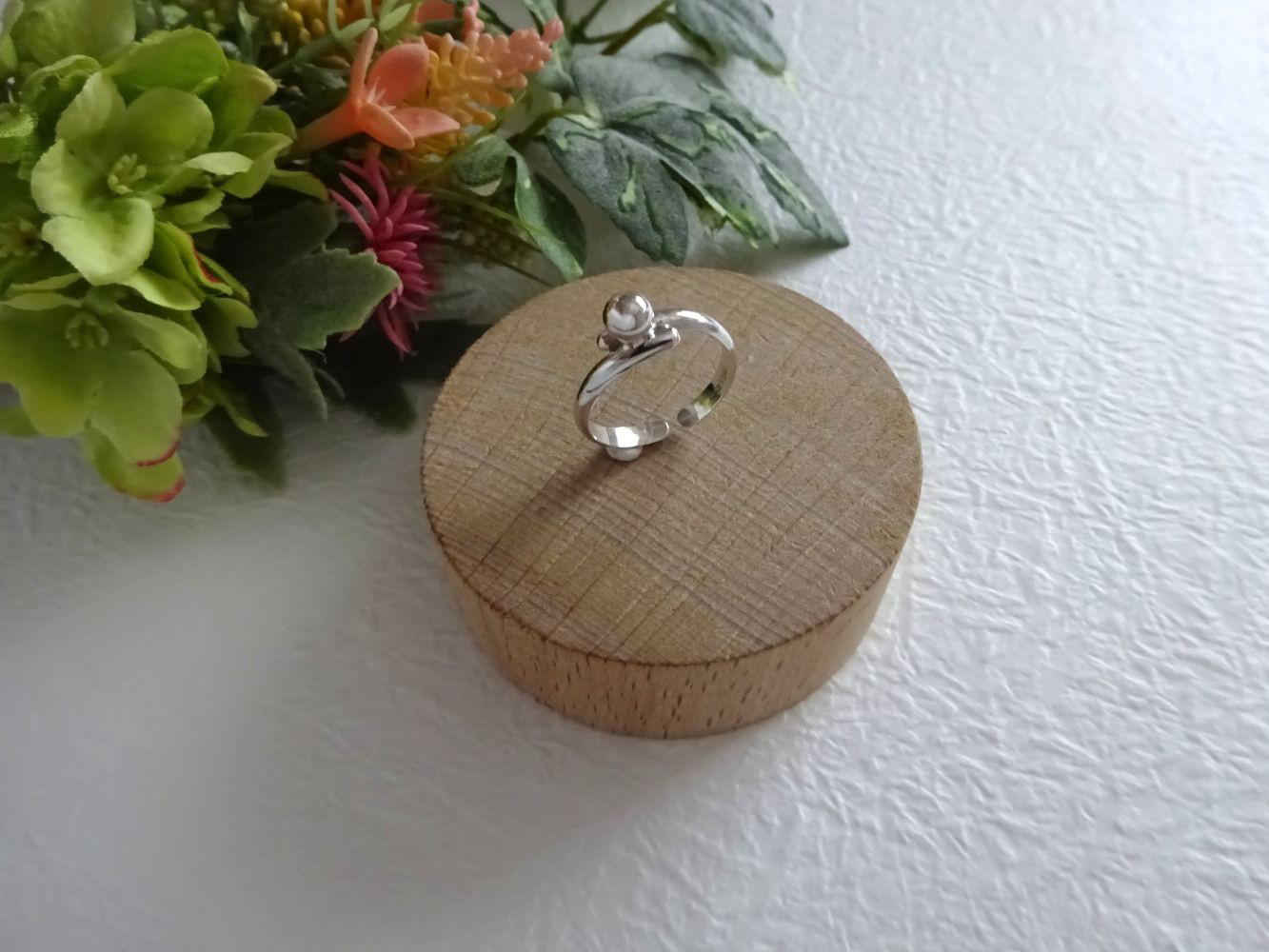 ころんとしたシルバーボールリングS