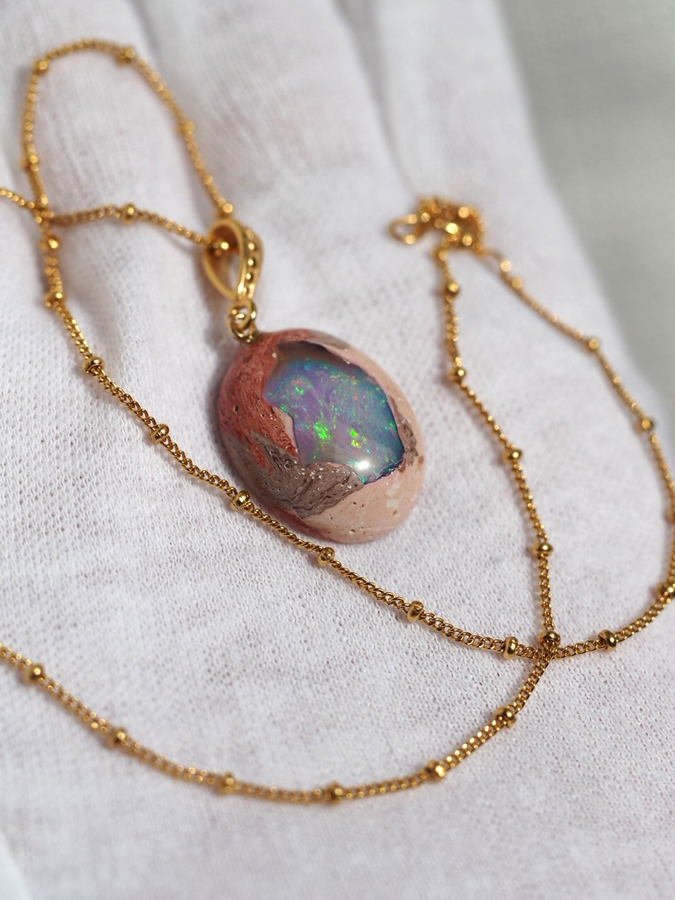 限定１ Galaxyオパール22　K14gfデザインバチカンペンダントトップ❀