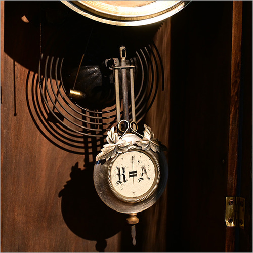 ユンハンス社製 黒柿材 アンティーク 振り子時計 ぜんまい時計