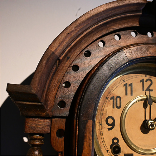 ユンハンス社製 黒柿材 アンティーク 振り子時計 ぜんまい時計