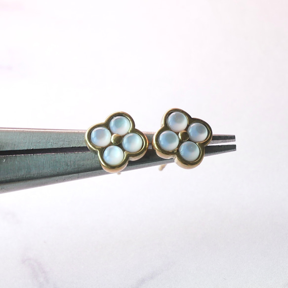 【ホリデーボックス2025】ホワイトシェルの小さなお花ネックレス　サージカルステンレス　シンプル　ギフト クリスマス 7枚目の画像