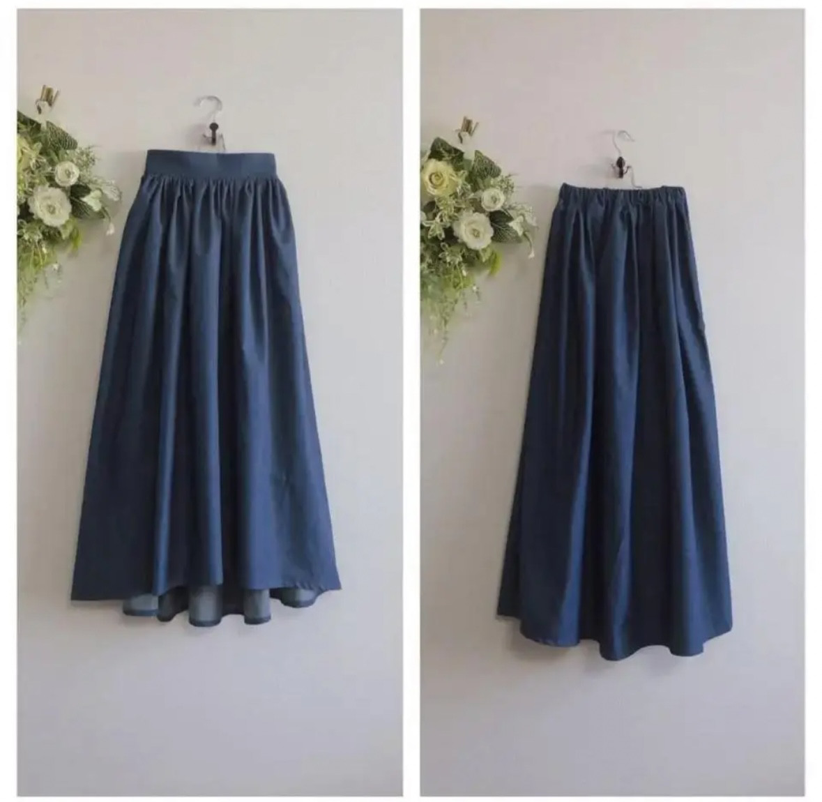 サイズオーダー／岡山児島デニムウエストギャザースカート